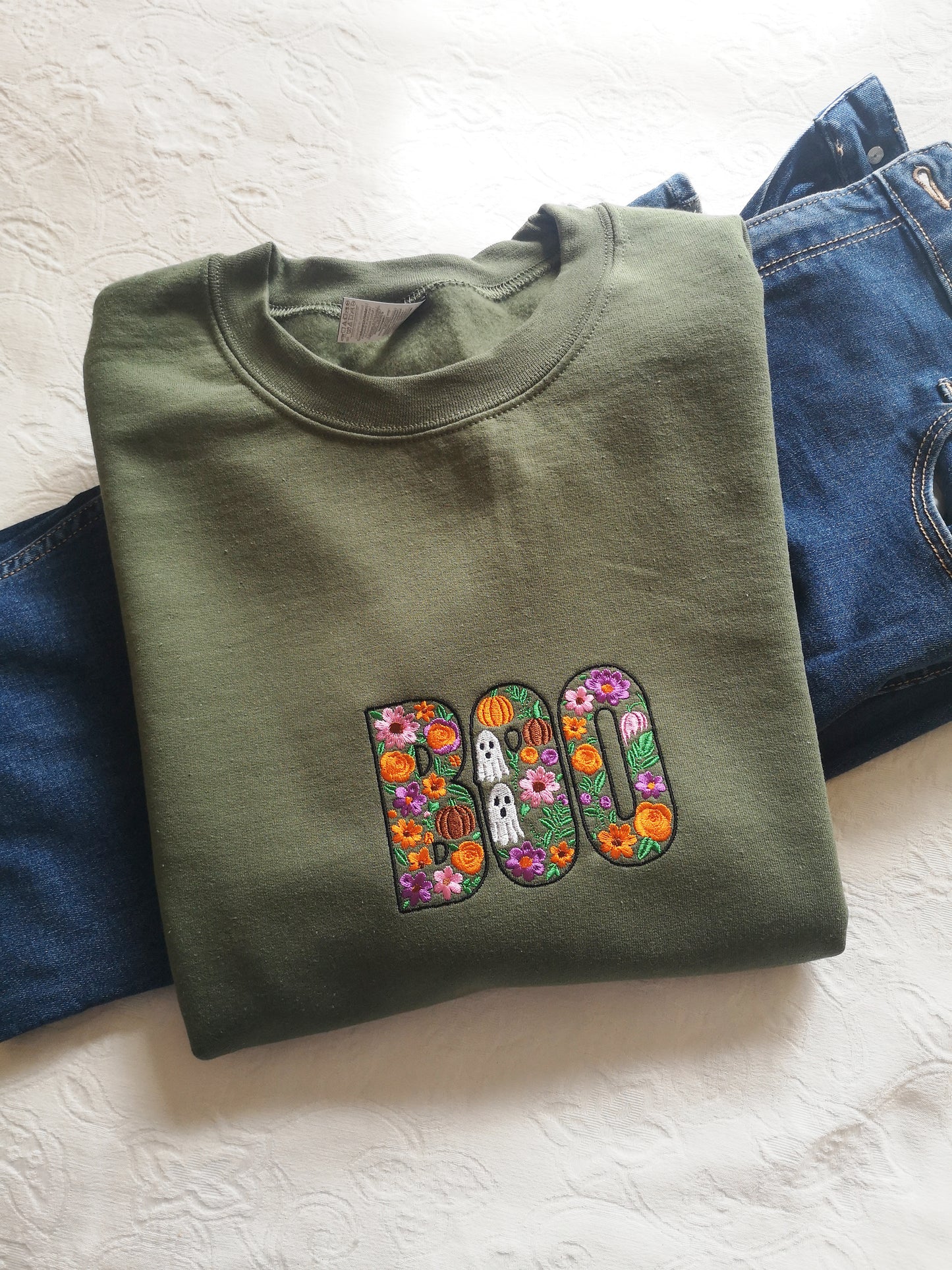 Boo Floral Sweatshirt