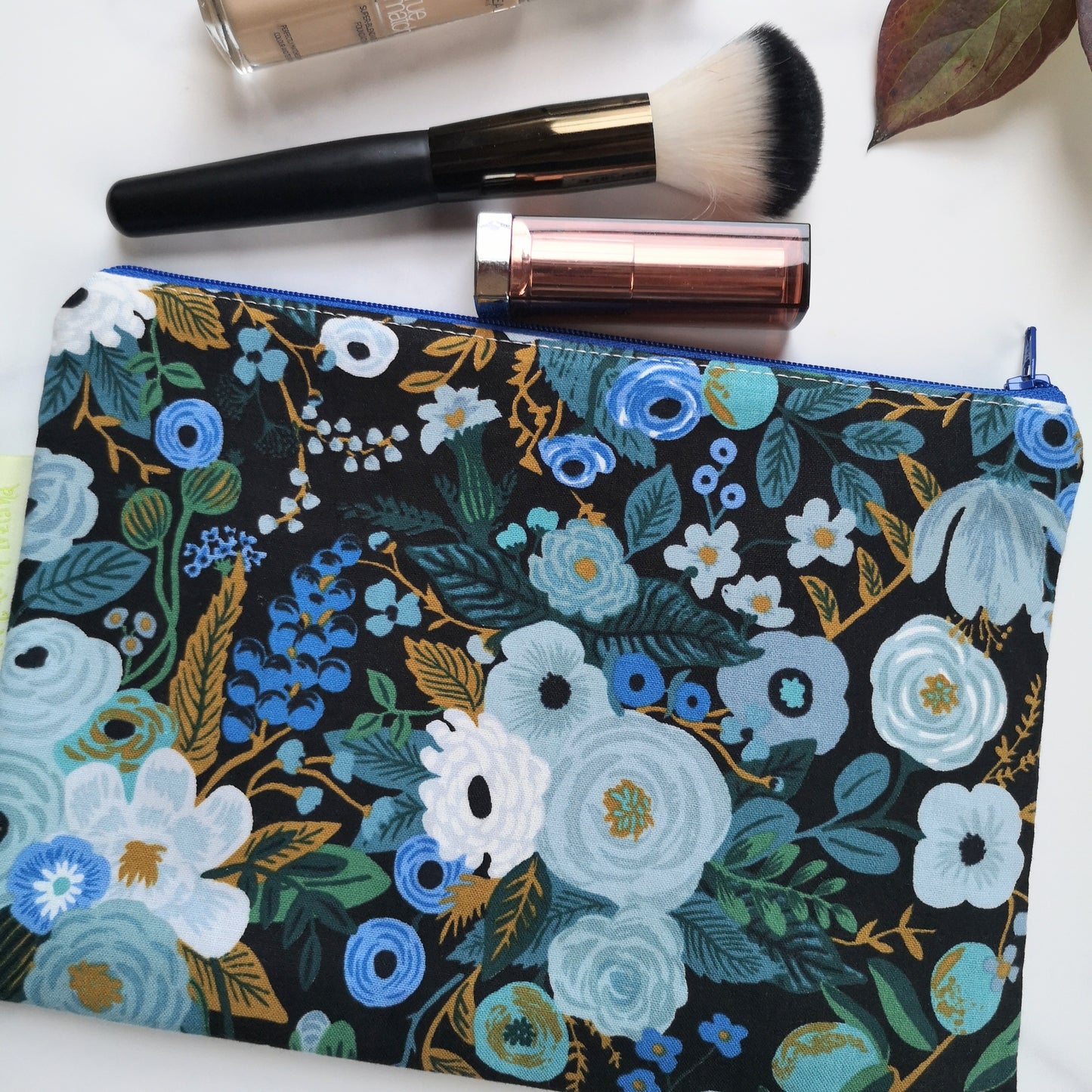 Blue Wildwoods Makeup Bag