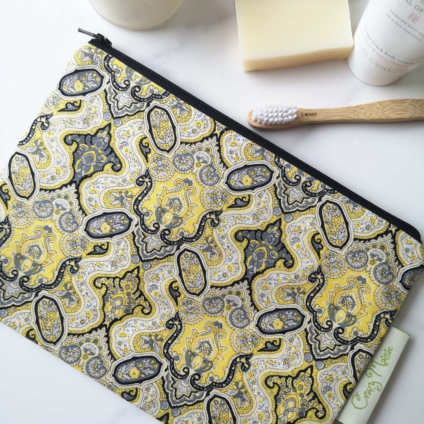 Yellow Makeup bag