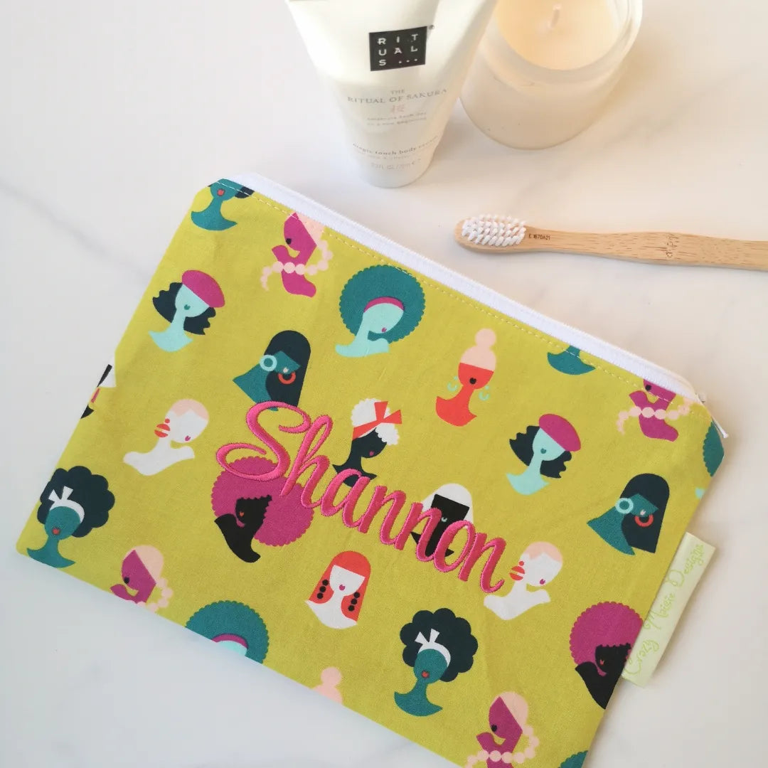 Ladies Citron Makeup Bag