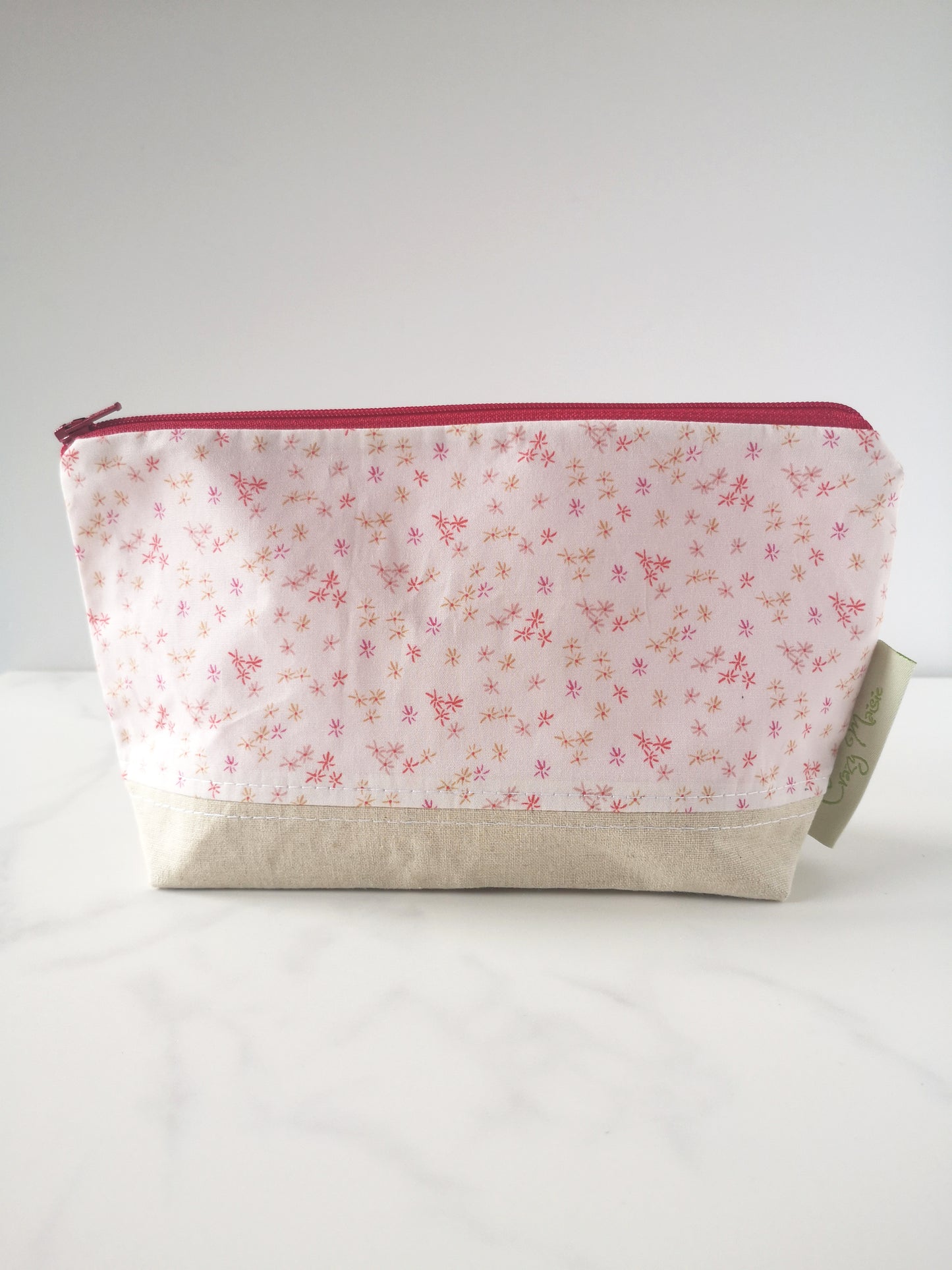 Pink Mini Floral Makeup Bag