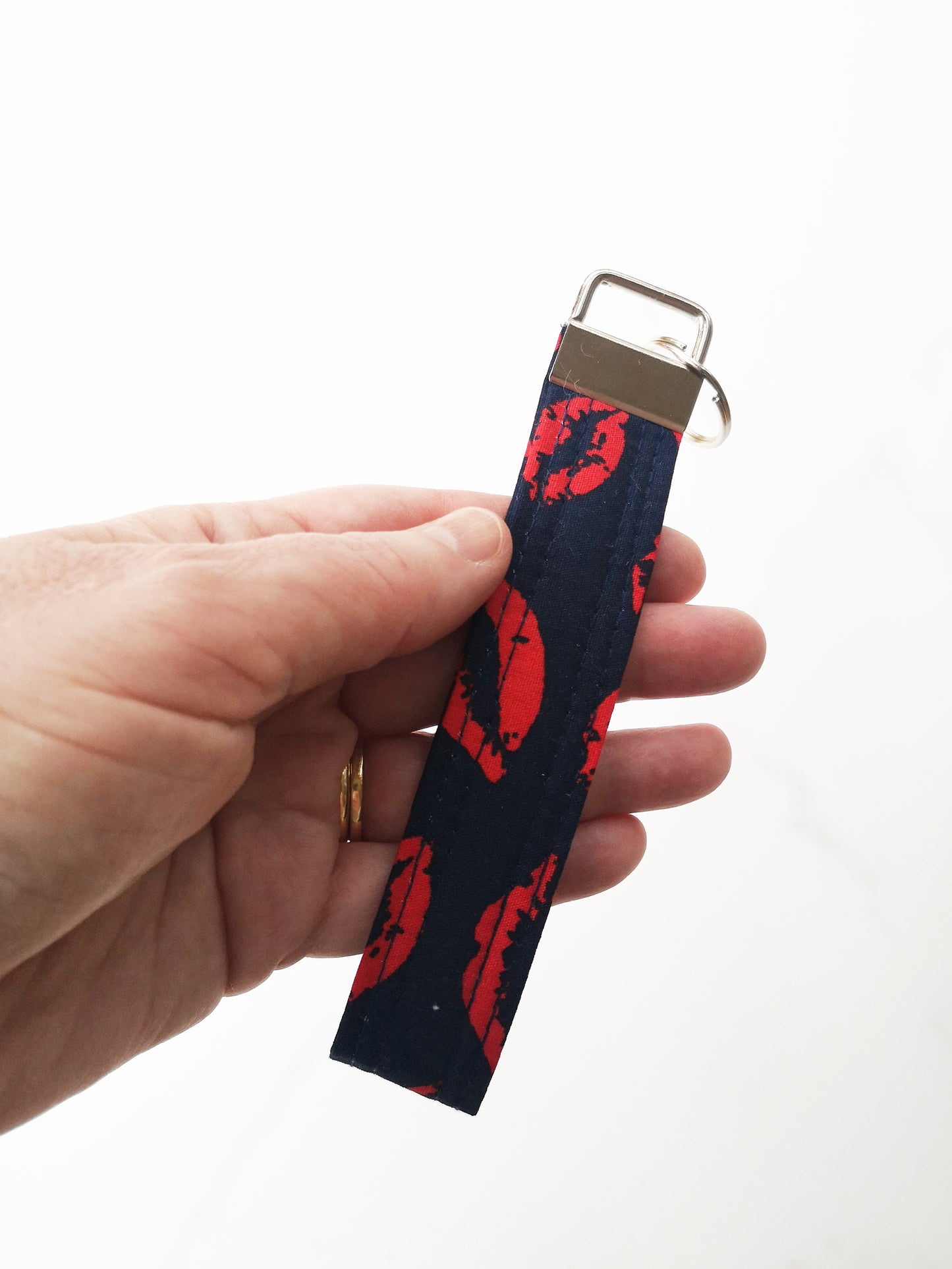 Navy Lips Key Chain