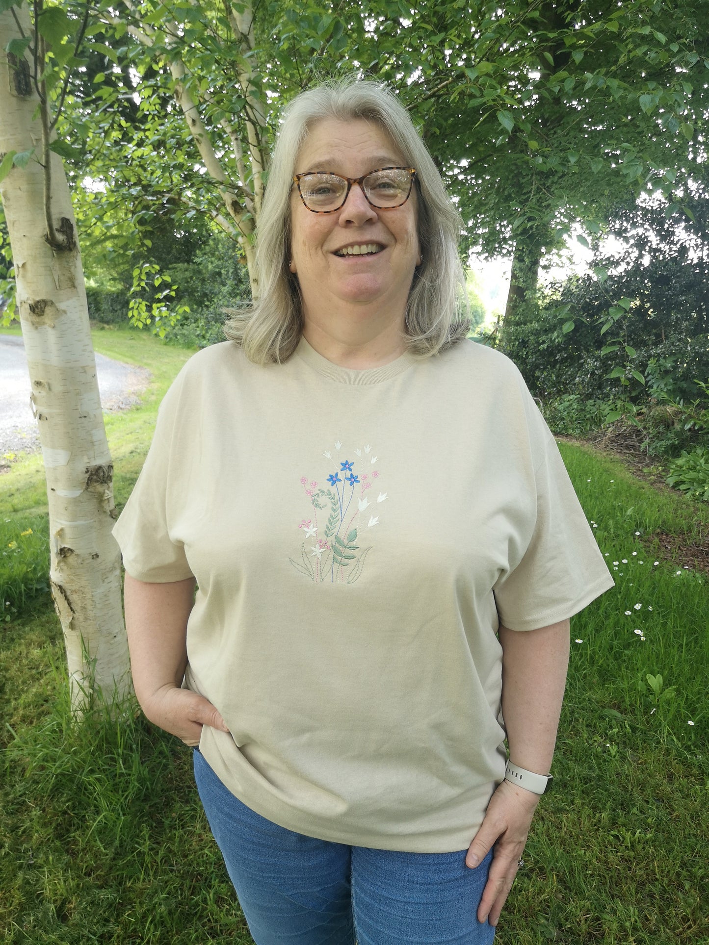 Wildflower Embroidered T- Shirt