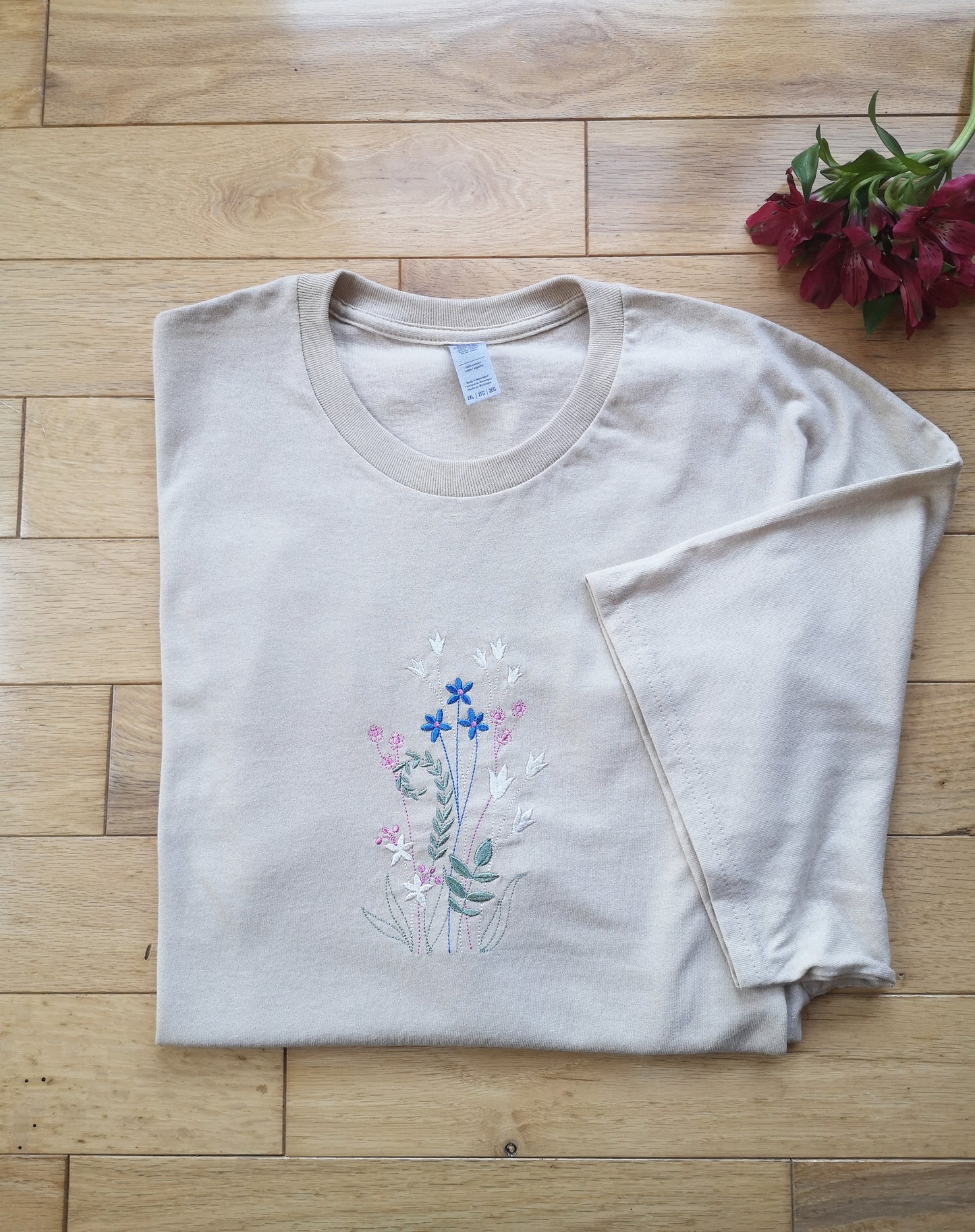 Wildflower Embroidered T- Shirt