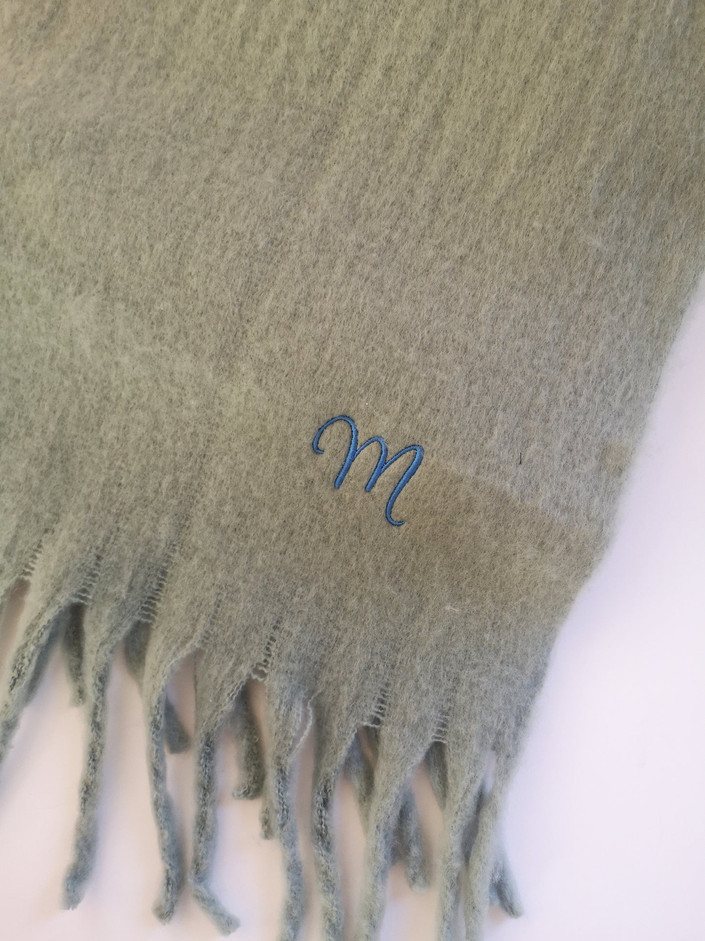 Embroidered Personalised Initial Scarf