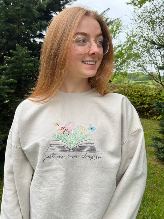 Just one more chapter sweatshirt
