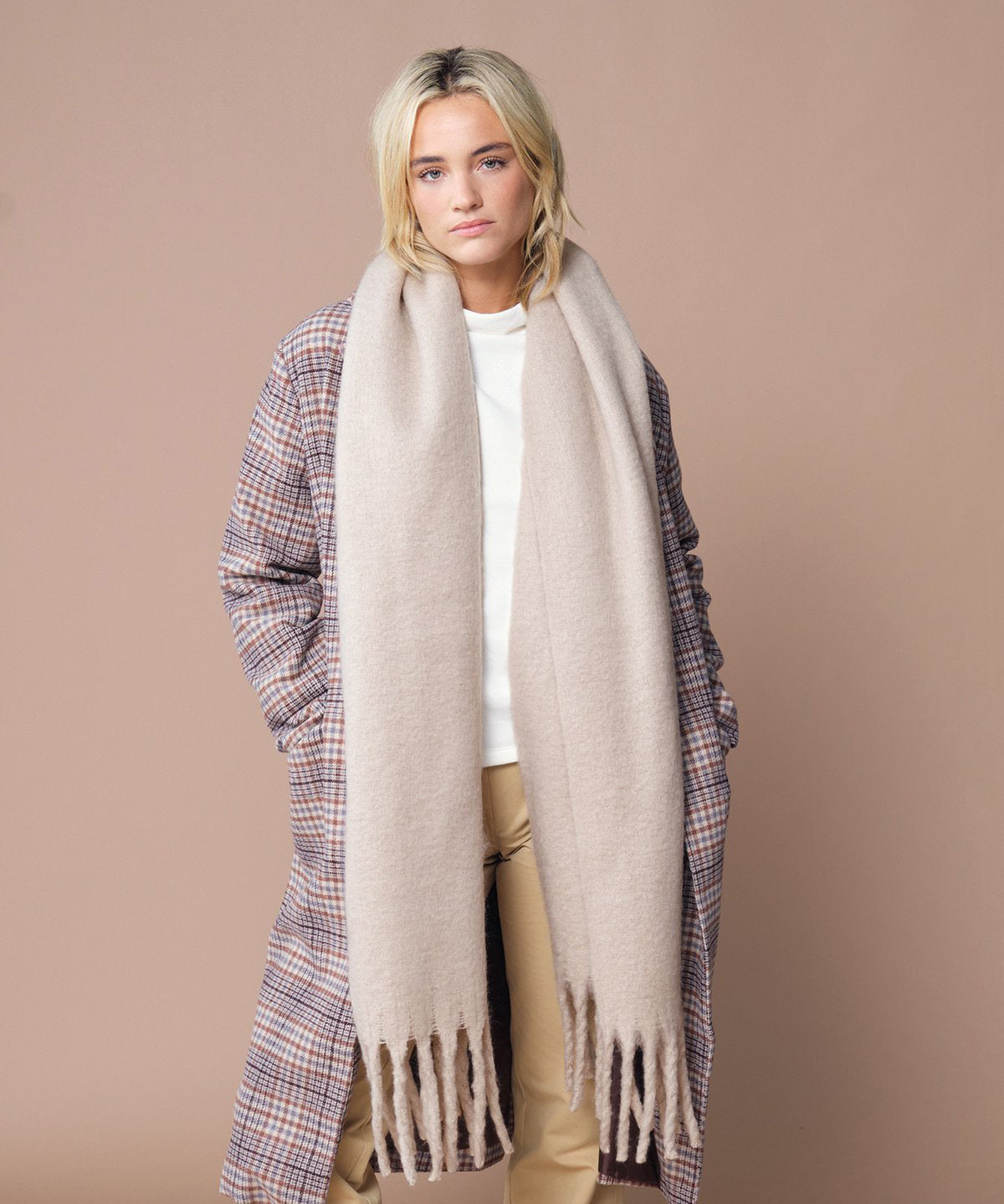 Embroidered Personalised Initial Scarf