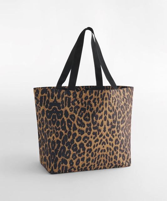 Personalised Leopard Print Shopping Bag