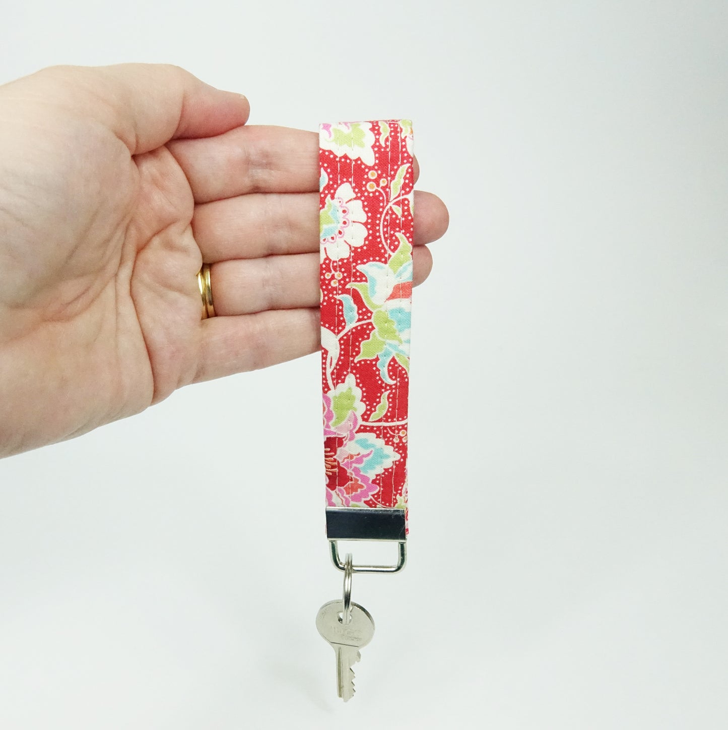 Circus Rose Red Keychain