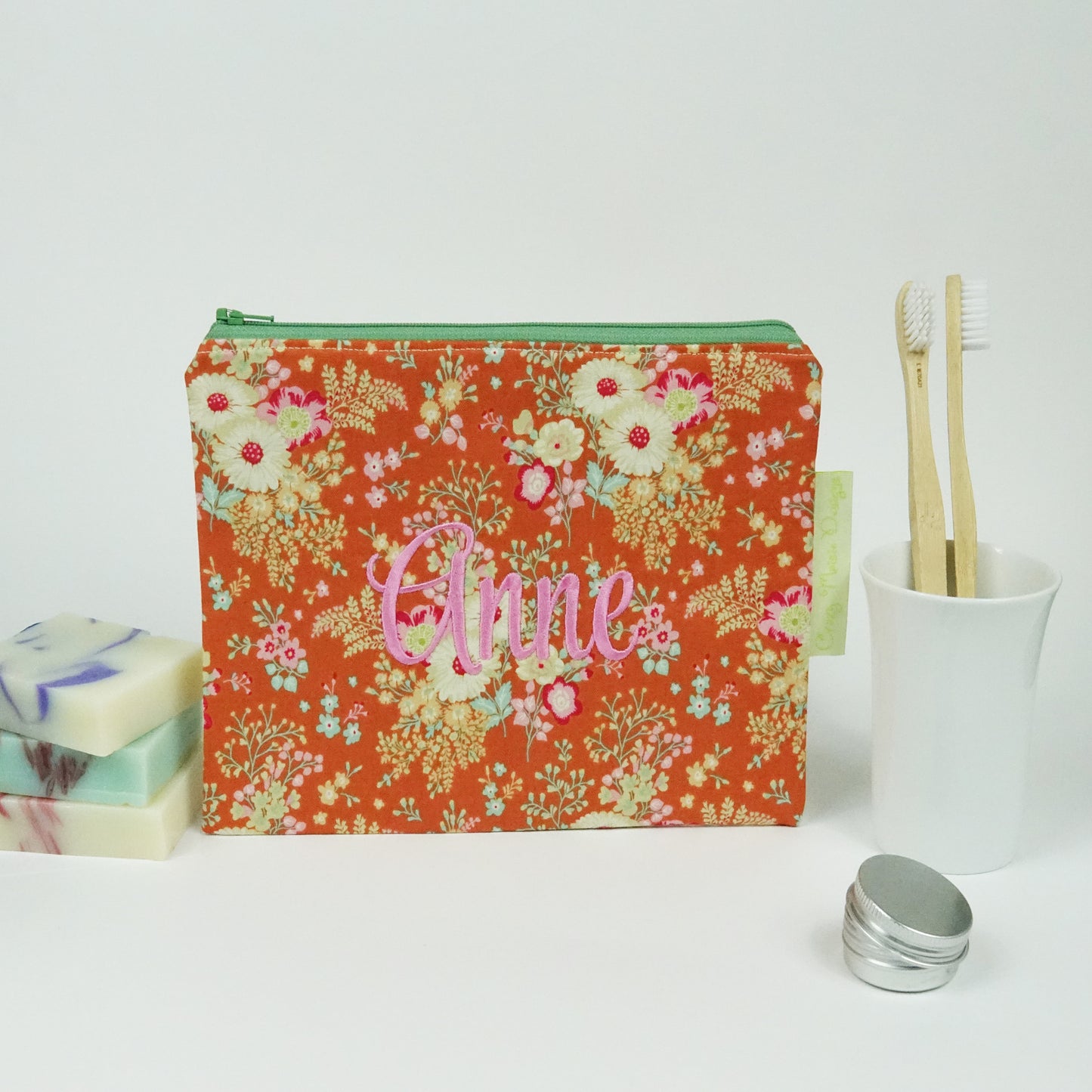 Lucille Floral Makeup Bag